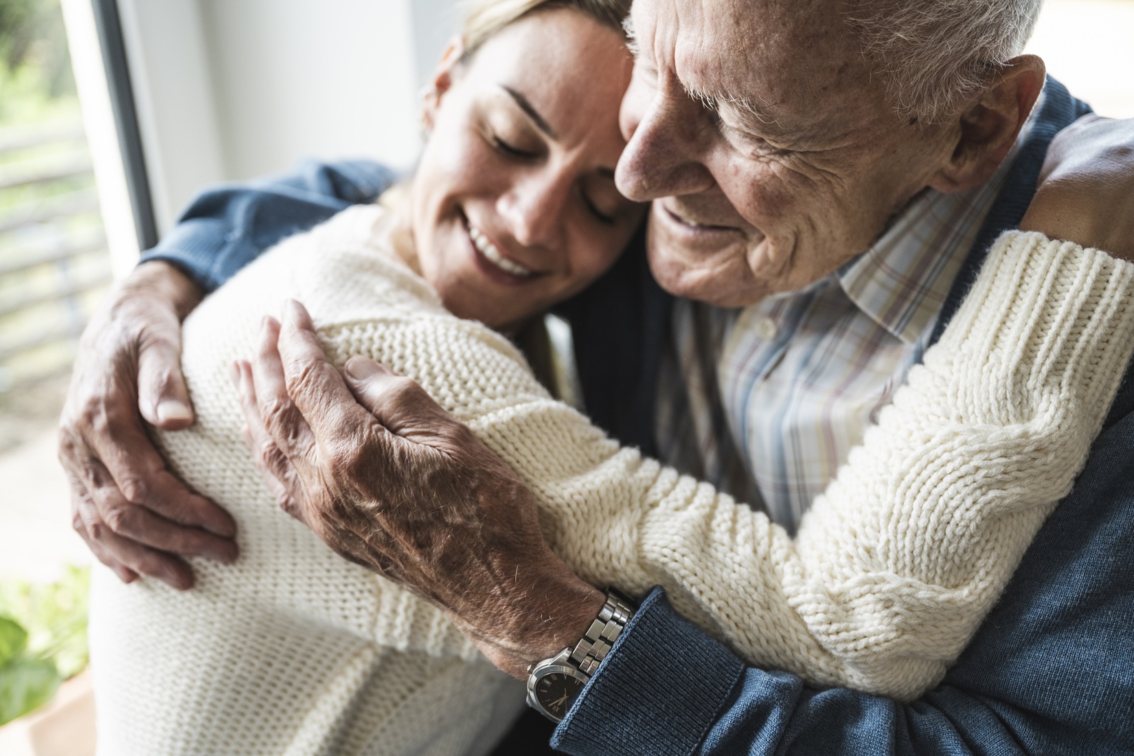 Hospice Patient with Father
